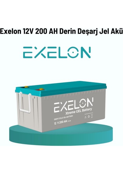 12V 200AH Derin Deşarj Jel Akü