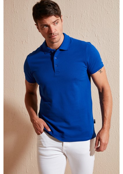 Pamuklu Regular Fit Düğmeli Polo Yaka 4'lü Paket T Shirt Erkek T SHİRT 5902127S4
