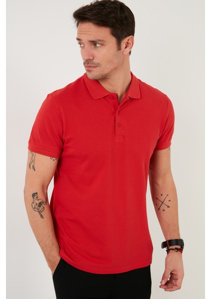 Pamuklu Regular Fit Düğmeli Polo Yaka 5'li Paket T Shirt Erkek T SHİRT 5902127S5