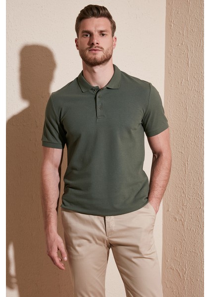 Pamuklu Regular Fit Düğmeli Polo Yaka 3'lü Paket T Shirt Erkek T SHİRT 5902127S3 modelleri