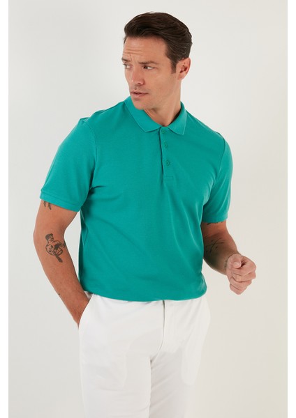 Pamuklu Regular Fit Düğmeli Polo Yaka 5'li Paket T Shirt Erkek T SHİRT 5902127S5 fırsatları