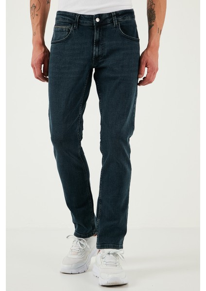 Pamuklu Regular Fit Normal Bel Boru Paça Jeans Erkek KOT PANTOLON 2211S81PARMA