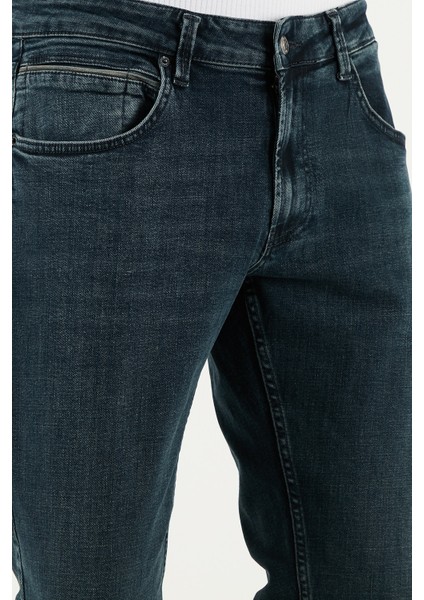 Pamuklu Regular Fit Normal Bel Boru Paça Jeans Erkek KOT PANTOLON 2211S81PARMA