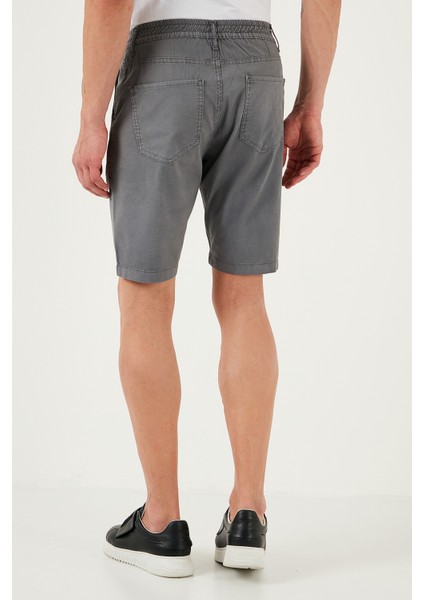 Pamuklu Slim Tapered Bermuda Şort Erkek ŞORT 4503S67SMILANO
