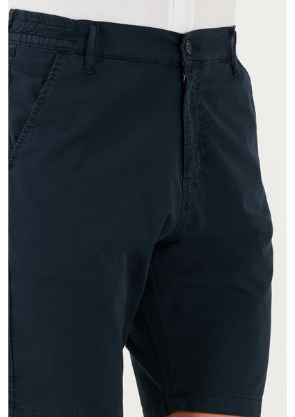 Pamuklu Slim Tapered Bermuda Şort Erkek ŞORT 4503S67SMILANO indirimleri