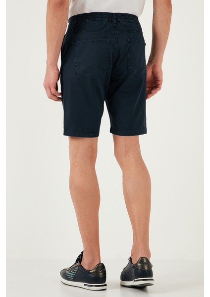 Pamuklu Slim Tapered Bermuda Şort Erkek ŞORT 4503S67SMILANO