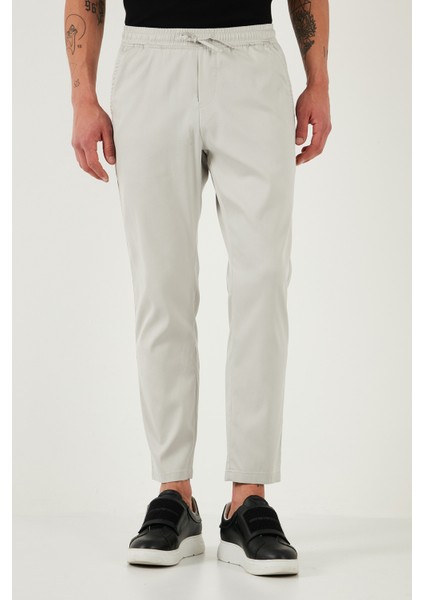 Pamuklu Slim Fit Lastikli Bel Boru Paça Pantolon Erkek PANTOLON 5545S87JMILANO