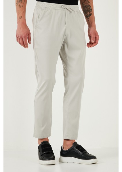 Pamuklu Slim Fit Lastikli Bel Boru Paça Pantolon Erkek PANTOLON 5545S87JMILANO