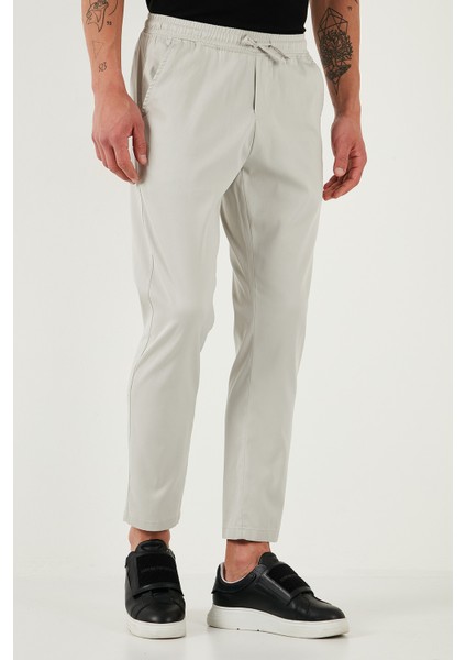 Pamuklu Slim Fit Lastikli Bel Boru Paça Pantolon Erkek PANTOLON 5545S87JMILANO