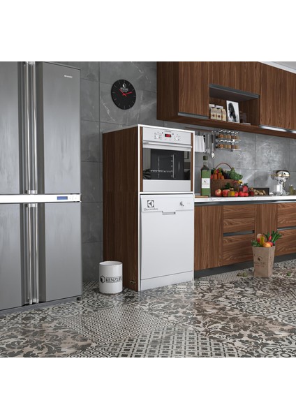 Kenzlife Ankastre Fırın&bulaşık Makinesi Dolabı Botan Cvz 150*70*60 Çamaşır Makinesi