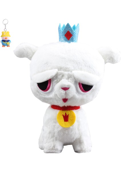 Küçük Gerçek Kız Mor Kedi Abu Küçük Beyaz Bulut Fitch Köpek Snow Nazik Peluş Oyuncak Bebek Bebek (Yurt Dışından)