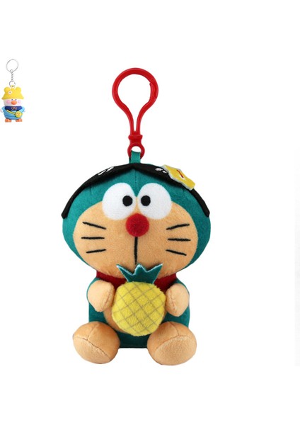 Hawaii Siyah Deri Kedi Jingle Yumurta Sarısı Kardeş Anahtarlık Yumurta Sarısı Kardeş Peluş Bebek Kolye (Yurt Dışından)