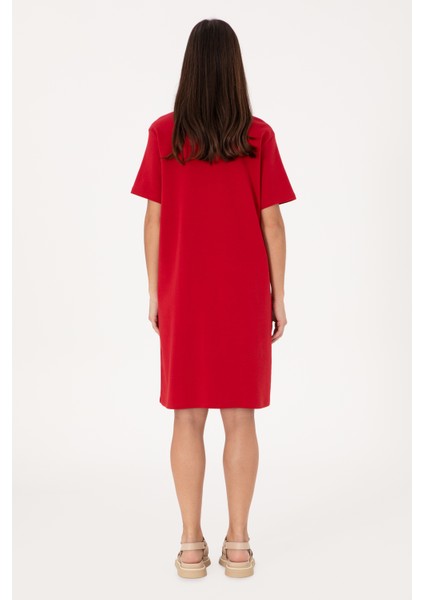 Kadın Kırmızı Elbise (Örme) 50306431-VR171 fırsatları