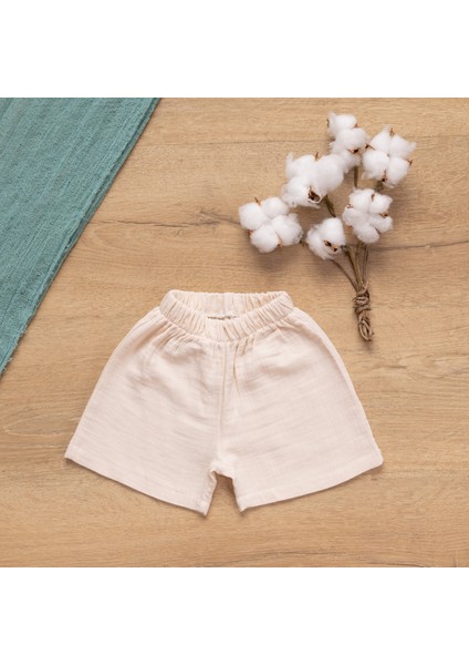 Müslin Bebek Takımı Yazlık Şort Gömlek Takımı fırsatları
