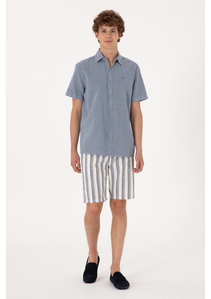 Erkek Açık Lacivert Şort / Bermuda 50300482-VR059