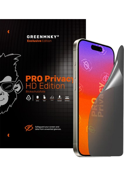 iPhone 14 - Pro Privacy Hd Edition Panzerfolyo Ekran Koruyucu