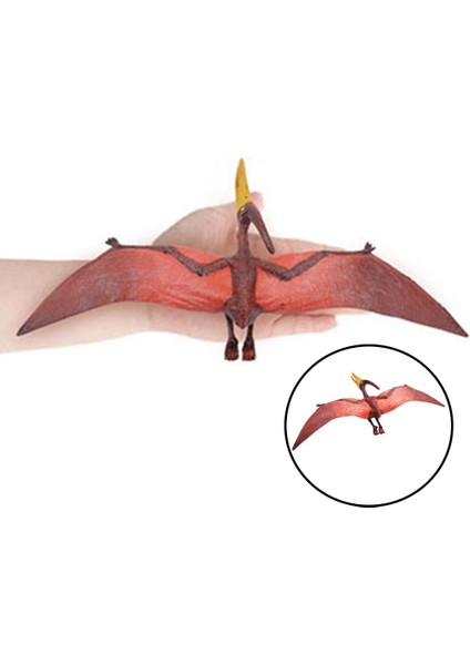 Simülasyon Dinozor Pterosaur Figürleri Hediye Kırmızı Pterodaktiller (Yurt Dışından)