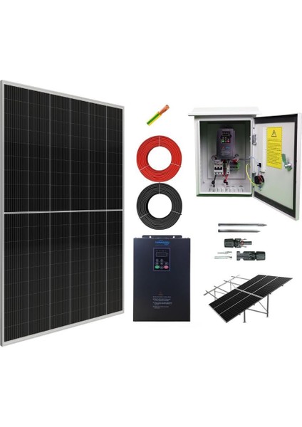 3hp – 2.2kw 3 Faz / 400V Pompa Için Güneş Enerjili Sulama Paketi