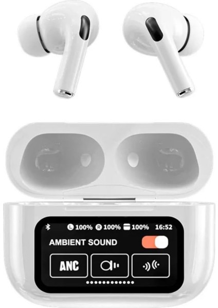 Yeni AirPods Pro2 Ekranlı Bluetooth Kulaklık – Mikrofonlu, Dokunmatik kontrol