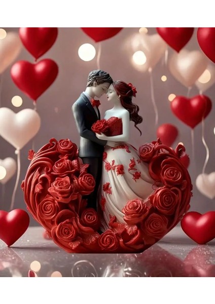 Doğa Soya Renkli Gelin Damat Temalı Mini Romantik Mum fiyatları