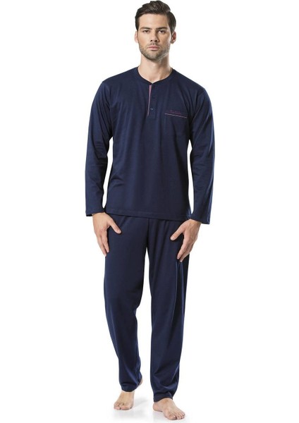 Erkek Uzun Kollu Penye Pijama