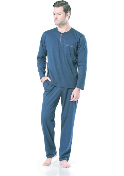 Erkek Uzun Kollu Penye Pijama
