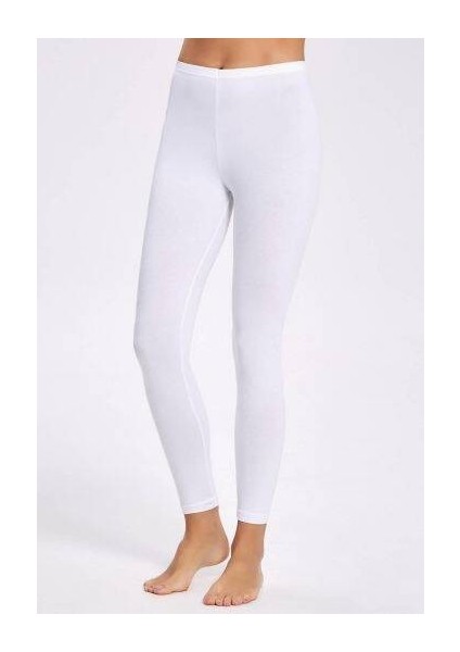 Likralı Uzun Beyaz Kadın Tayt fiyatları