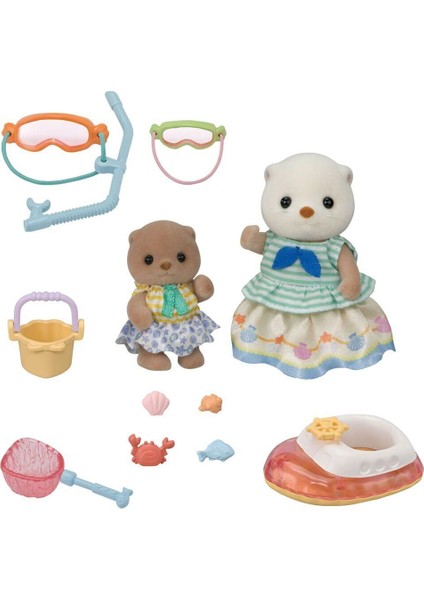 5804 Sylvanian Families Su Samuru Kız Kardeşler ve Şnorkel Seti +3 Yaş