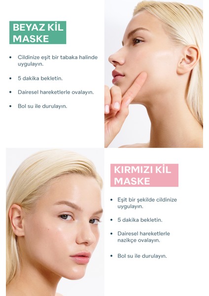 Akne, Gözenek ve Siyah Noktalara Karşı Maske Arındırıcı İkilisi Hassas, Karma,Yağlı cilt 100ml