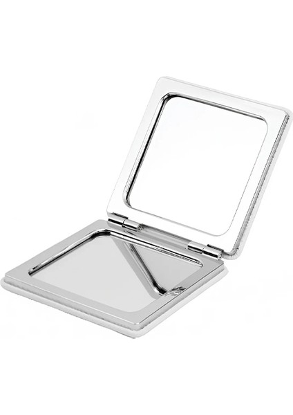 Kişiye Özel İsimli Harfli Melek Kanadı Baskılı Kare Deri Ayna Çanta, Cep ve Makyaj Aynası fırsatları