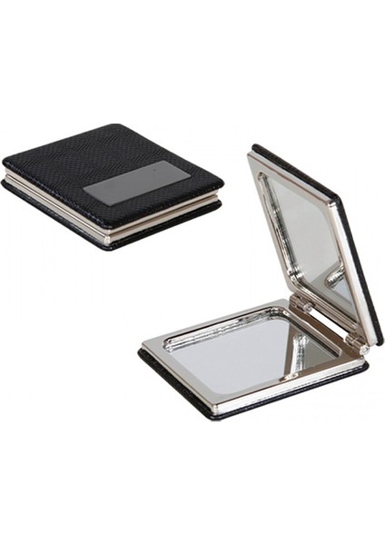 Kişiye Özel İsimli Harfli Sonsuzluk Işareti Baskılı Kare Deri Ayna Çanta, Cep ve Makyaj Aynası fırsatları