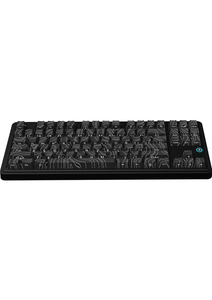 AK870 Plus 3 Modlu Kontur Tasarım Mekanik Oyun Klavyesi Avokado Switch - Siyah Desenli modelleri