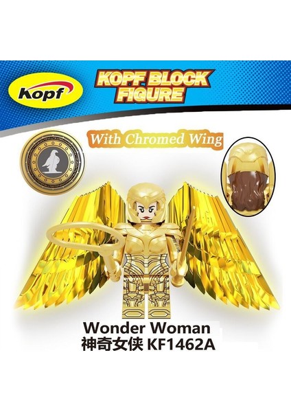 Tek Satış Marvel Süper Kahraman Figürleri Yapı Taşları Wonder Women Krom Kanatlı Minifigures Tuğlaları Çocuklar Için Koleksiyon Hediyelik Oyuncaklar KF1462A (Yurt Dışından)
