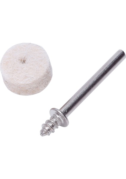 100 Adet Yün Keçe Parlatma Parlatma Yuvarlak Tekerlek Aracı + Dremel Rotary Için 2 Sap (Yurt Dışından)