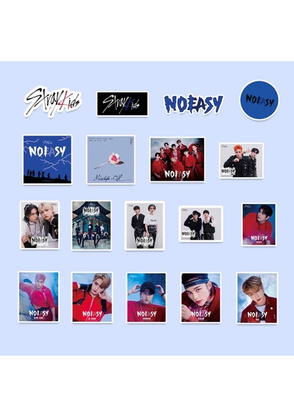 Kpop Stray Kids Yeni Albüm Noeasy Çıkartmalar Su Geçirmez Grafiti Dekorasyon Çıkartma (Yurt Dışından)