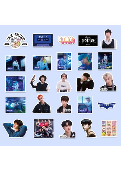Kpop Stray Kids Yeni Albüm Noeasy Çıkartmalar Su Geçirmez Grafiti Dekorasyon Çıkartma (Yurt Dışından)