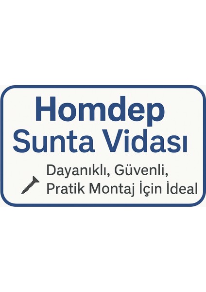 sunta Vidası 4X70MM Ahşap Vida Raf Vidası Ahşap Tahta Mobilya Vidası Kısa Vida 100 Adet