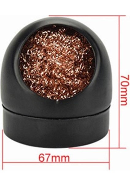 Adet Elektrikli Havya Ucu Temizleyici Metal Tabanı ile Kalay Temizleme Net Lehim Sökme Demir Örgü Filtre Ucu Temizleme (Yurt Dışından)