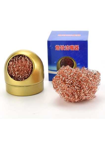 Adet Elektrikli Havya Ucu Temizleyici Metal Tabanı ile Kalay Temizleme Net Lehim Sökme Demir Örgü Filtre Ucu Temizleme (Yurt Dışından) modelleri