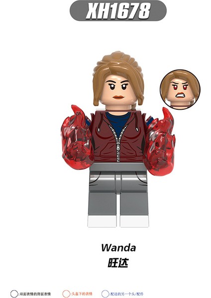 Tek Satış Marvel Rakamlar Yapı Taşları Cadı Görüş Agatha Tommy Billy Monica Wanda Tuğlaları Çocuk Yetişkinler Için Birleştirin Koleksiyon Hediye Oyuncaklar X0309 (Yurt Dışından)