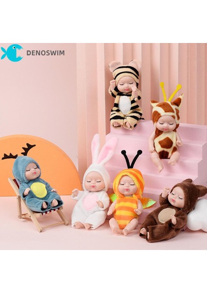 Denoswım 12 cm Yenidoğan Yenidoğan Yumuşak Bebek Çocuk Eğitim Anaokulu Gerçekçi Oyuncaklar Doğum Günü Oynama Hediyesi Için (Yurt Dışından)