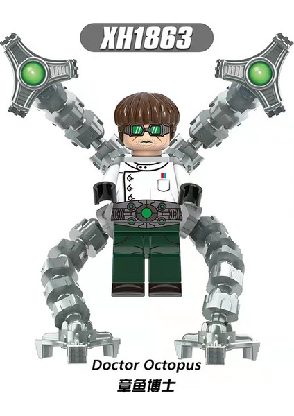 Tek Satış Marvel Doktor Ahtapot Figürleri Yapı Taşları Doc Ock Tuğlaları Çocuk Hediye Koleksiyonu Oyuncaklar Için Birleştirin XH1833 (Yurt Dışından)