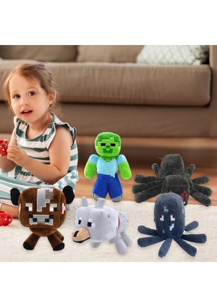Minecraft Kaleci Bebek Canlı Görünüm Doldurulmuş Bebek Oyunu Minecraft Oyuncak Dekor (Yurt Dışından)