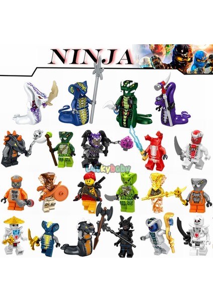 Ninjago Yılan Minifigures Skales Asidicus Pythor Chokun Ninja Filmleri Serisi Yapı Taşları Oyuncaklar Ldren Için Model: A017 (Yurt Dışından) modelleri