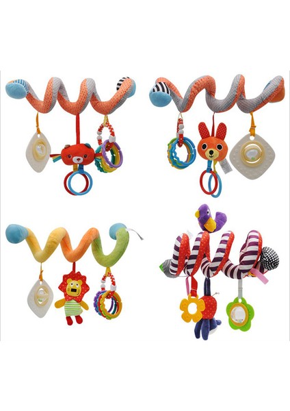 Bebek Bebek Yatağı Arabası Asılı Çan Spiral Çıngırak Oyuncak Hayvan Peluş Oyuncak Bebek Bebek Erken Öğrenme Eğitim Oyuncaklar (Yurt Dışından)