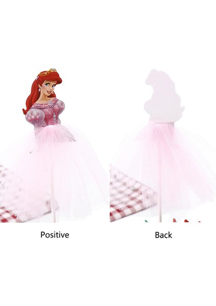 Prenses Doğum Günü Pastası Topper Karikatür Prenses Kartı Elbise Topper Cupcake Tatlı Dekor Doğum Günü Partisi Malzemeleri (Yurt Dışından) modelleri