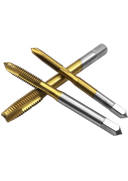 Adet 6542 Kalay Kaplı Konu Musluk Seti M3-M8 Düz Flüt Konu Dokunun Matkap Diş Açma Aracı (Yurt Dışından) indirimleri