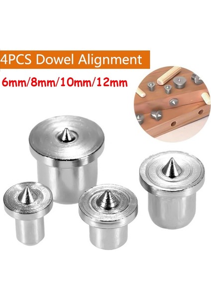 Adet Ahşap Dübel Zıvana Merkezleri Dübel Pimi Merkez Noktası Ağaç Işleme Hizalama Aracı 6/8/10/12MM Matkap Deliği (Yurt Dışından)