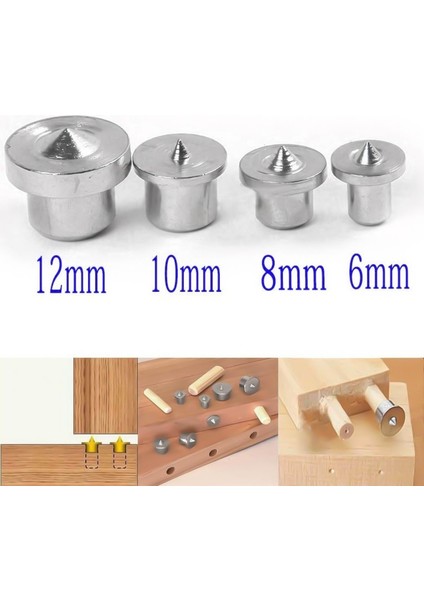 Adet Ahşap Dübel Zıvana Merkezleri Dübel Pimi Merkez Noktası Ağaç Işleme Hizalama Aracı 6/8/10/12MM Matkap Deliği (Yurt Dışından)