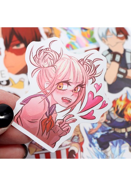 50 Adet Yeni Anime My Hero Etiketler Çıkartmaları Motorlu Kaykay Dizüstü Bilgisayar (Yurt Dışından) fiyatları